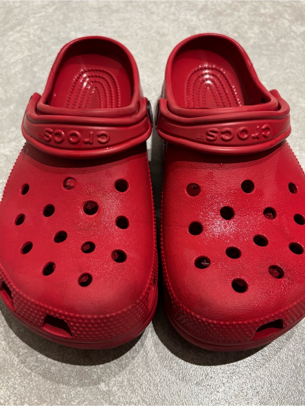 Women’s CROCS Classic Clogs in Bright Red